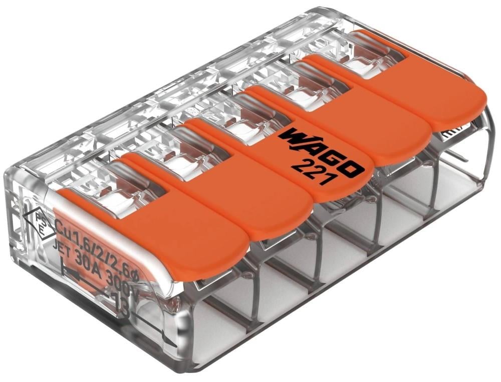 Enzo WAGO Lasklem hersluitbaar 5-voudig ds15 max.6qmm - 4047221