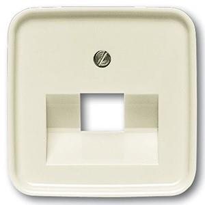Enzo Plaat tbv. 1v datacontactdoos creme Busch Jaeger - 4692185