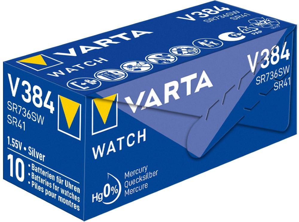 Varta 384 SR41 10 stuks in een doosje