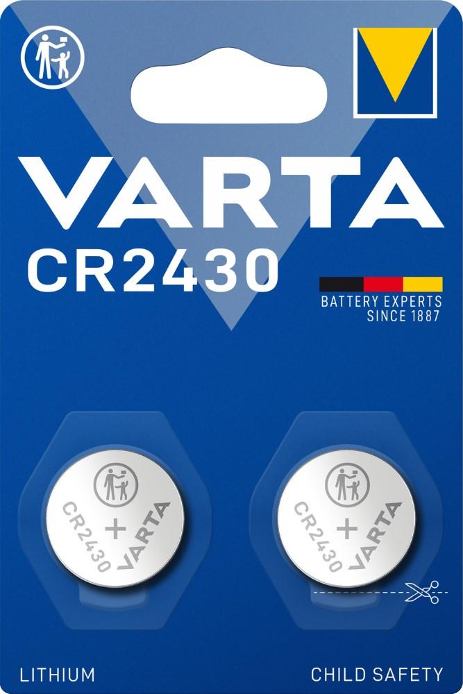 Varta CR2430 lithium knoopcel batterij 3V blister(2) - 3240393