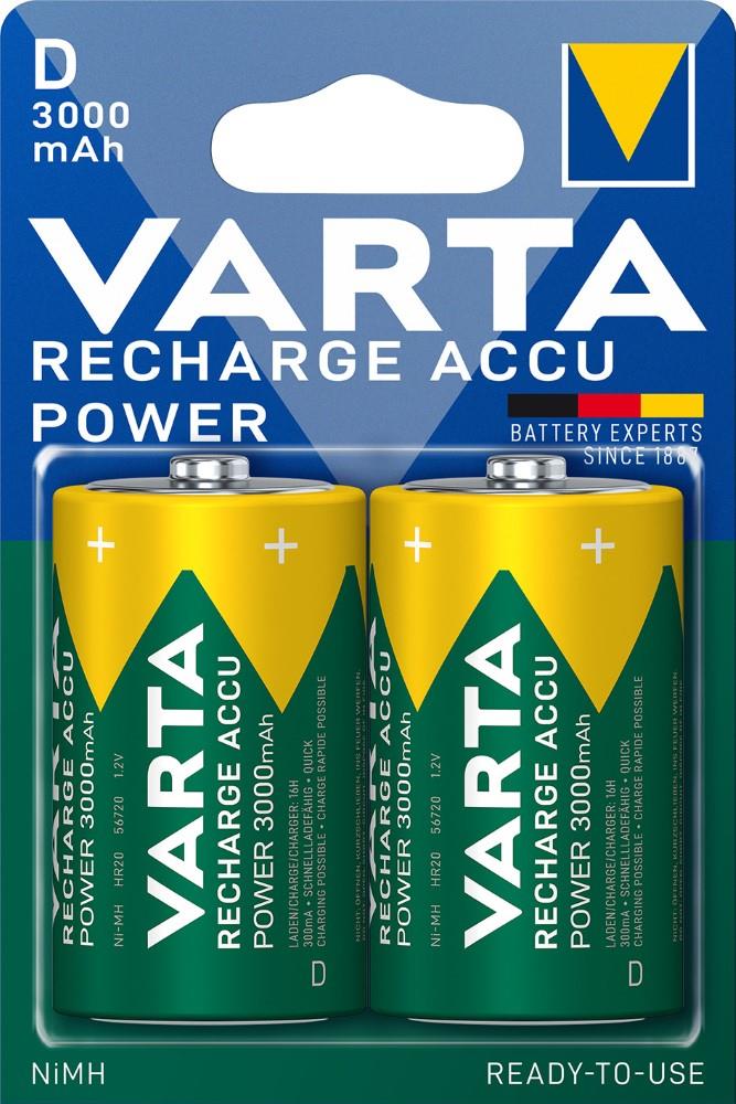 Varta D accu 3000mA blister 2 R2U
