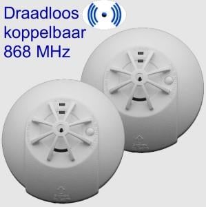 FITO Optische mini hittemelder 230V draadloos koppelbaar - 7900546