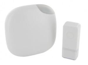 Chacon Draadloze deurbel set 100m design wit + flits - 8415021