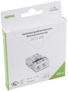 Enzo Retail Lasklem 40 stuks Retail 2-voudig 0 5-2 5mm trans\wit 4047230