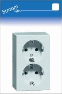 PEHA LW opbouw stopcontact RA dubbel - 6678995