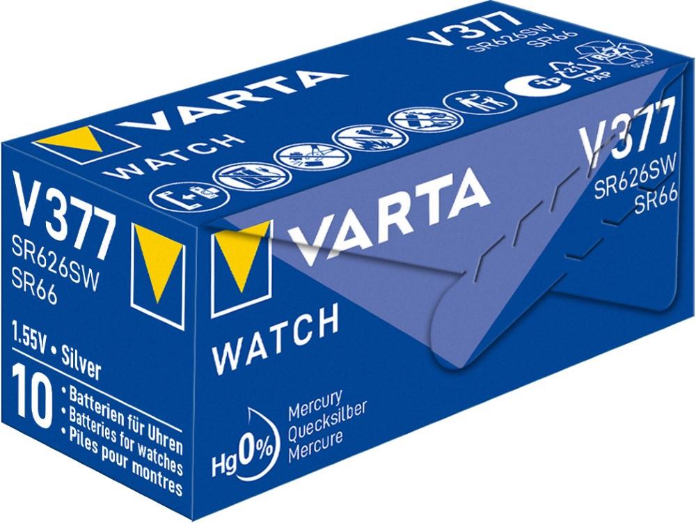 Varta 377 SR66 10 stuks in een doosje