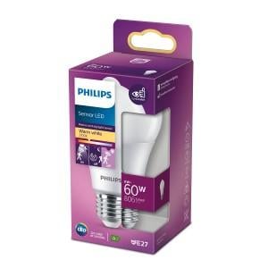 Philips LED GLS E27 8-60W 2700K mat SENSOR blister 5102529