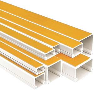 Enzo Leidinglijst | 15x10mm | WIT | met deksel en tape | 2m Facoll | Zelfklevende kabelgoot VPE=1 - 4747615