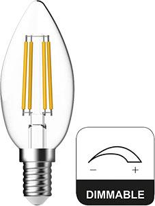 Enzo Energetic LED kaars E14 4 2-40W 2700K filament helder dimbaar 2720130