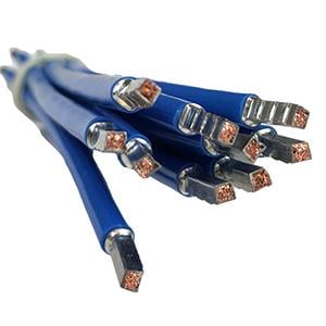Draad 6qmm soepel 35cm blauw - 4000525