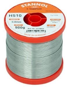 Enzo Stannol Soldeertin harskern diameter 0.8mm 500gr - 6474980