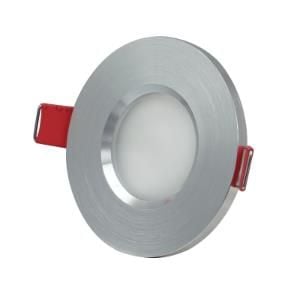 Enzo Tronix Inbouwspot vast rond 84mm geborsteld aluminium IP65 5011010