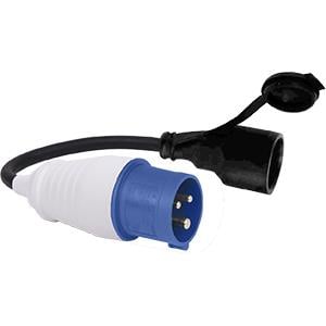 CEE verloopsnoer | 20cm | met CEE stekker