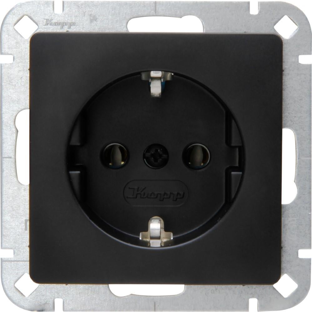 Enzo Kopp HK05 mat zwart inbouw stopcontact RA 4621690