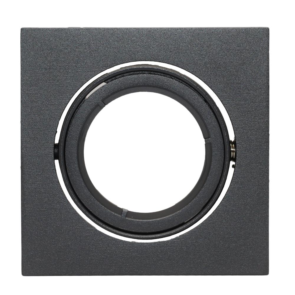 Enzo Hope Inbouwspot 50mm verstelbaar vierkant mat zwart 5013203