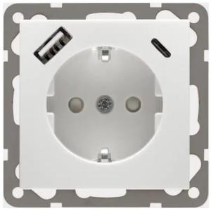Enzo PEHA Badora LW stopcontact RA + USB +USB-C 4603002