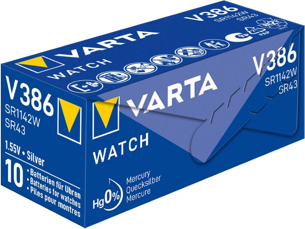 Varta 386 SR42 10 stuks in een doosje