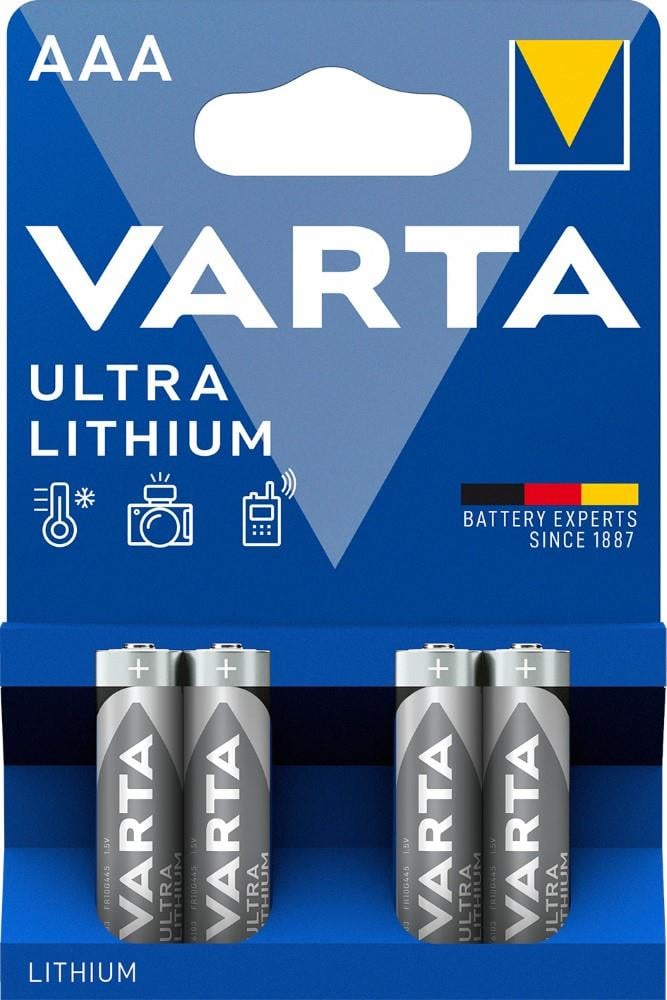 Varta Lithium AAA 1,5 volt blis4 3015410