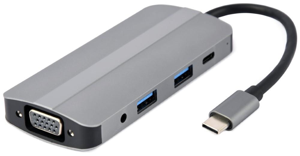 Cablexpert USB-C 8-in-1 multi adapter USB-C dock 8-voudig - 9530508