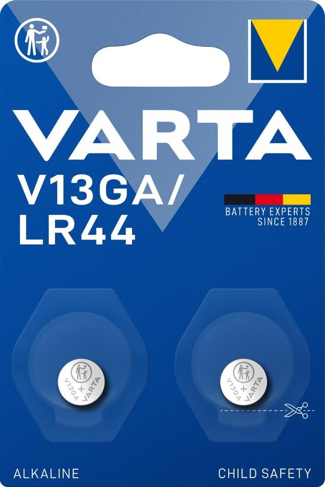 Varta V13GA knoopcel batterij A76 LR44 blister(2) - 2913527