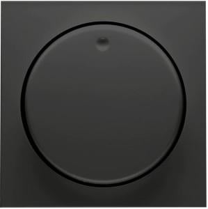 Enzo PEHA Badora MAT ZWART afdekplaat + knop dimmer 4603750