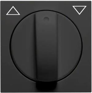 PEHA Badora MAT ZWART afdekplaat + knop draaischakelaar - 4603780