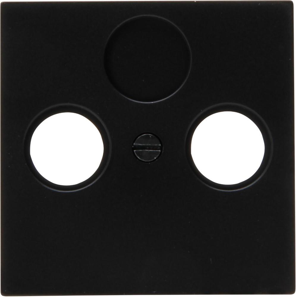 Enzo Kopp HK07 PURE mat zwart afdekplaat voor coax 4624540