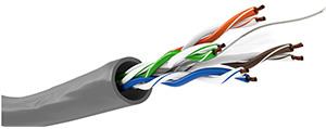 Enzo UTP CAT6 100m grijs soepel CU 1381537