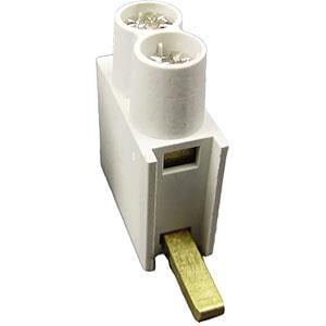 Enzo SEP Voedingsklem DTH dubbel 2x10mm laag wit SEP 4000430