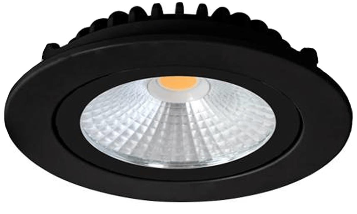 Enzo LED inbouwspot 5W 2700K 85mm 36gr rond verstelbaar zwart LED4611