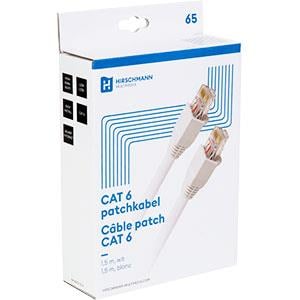 Enzo Hirschmann Shopconcept Patchkabel UTP CAT6 0 75m wit 2401839