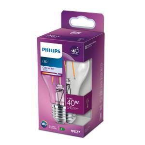 Philips LED GLS E27 4 3-40W 2700K filament helder blister 5102508