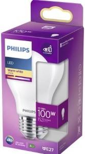 Philips LED GLS E27 10 5-100W 2700K filament mat blister 5102553