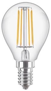 Philips LED kogel E14 4 3-40W 2700K filament helder LED3738