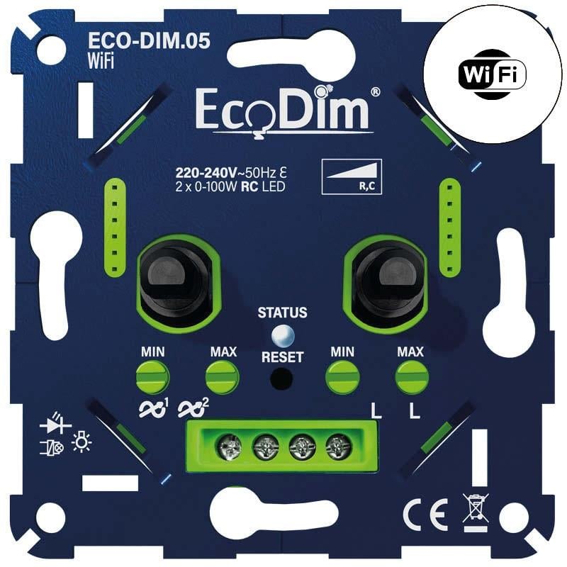 Enzo ECO LED dimmer DUO WIFI 0-100W EcoDim fase afsnijding 4355419