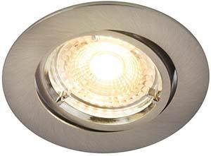 Enzo Nordlux LED inbouwspot Carina Smart Light rond nickel geschuurd GU10 4 7W 4806220