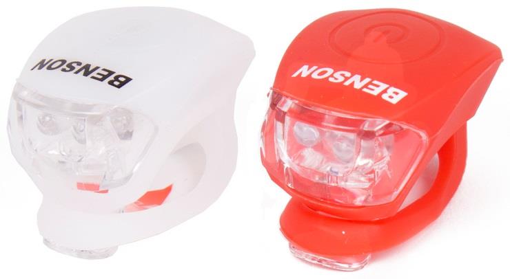 Enzo Benson LED fietslampset 2 delig rood wit 5700337