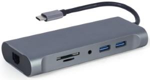 Cablexpert USB-C 7-in-1 multi adapter USB-C dock 7-voudig - 9530507