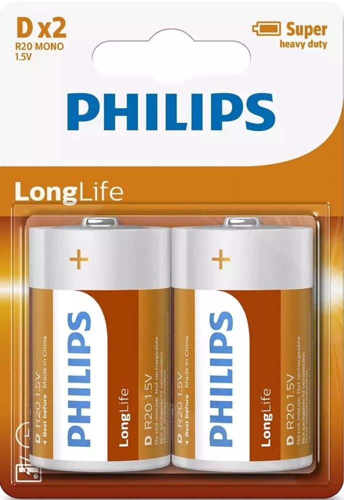 Philips Philips Longlife grote staaf R20 D bl.a2 3111015