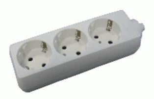Enzo Tafelcontactdoos RA 3V langwerpig wit 6871800