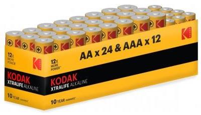 Kodak Xtralife batterij 24xAA+12AAA box(36) - 3017100