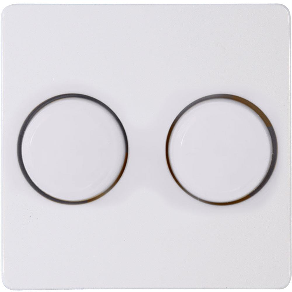 Enzo Kopp HK05 arctic wit afdekplaat + knop DUO dimmer 4621435