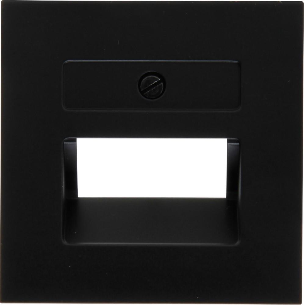 Enzo Kopp HK07 PURE mat zwart afdekplaat UTP dubbel 4624560