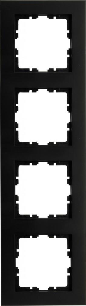 Enzo Kopp HK07 PURE mat zwart 4 voudig afdekraam 4624730