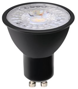 LED spot GU10 230V 5-50W 60gr zwart 2700K dimbaar - LED0640