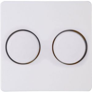 Kopp HK05 arctic wit afdekplaat + knop DUO dimmer - 4621435