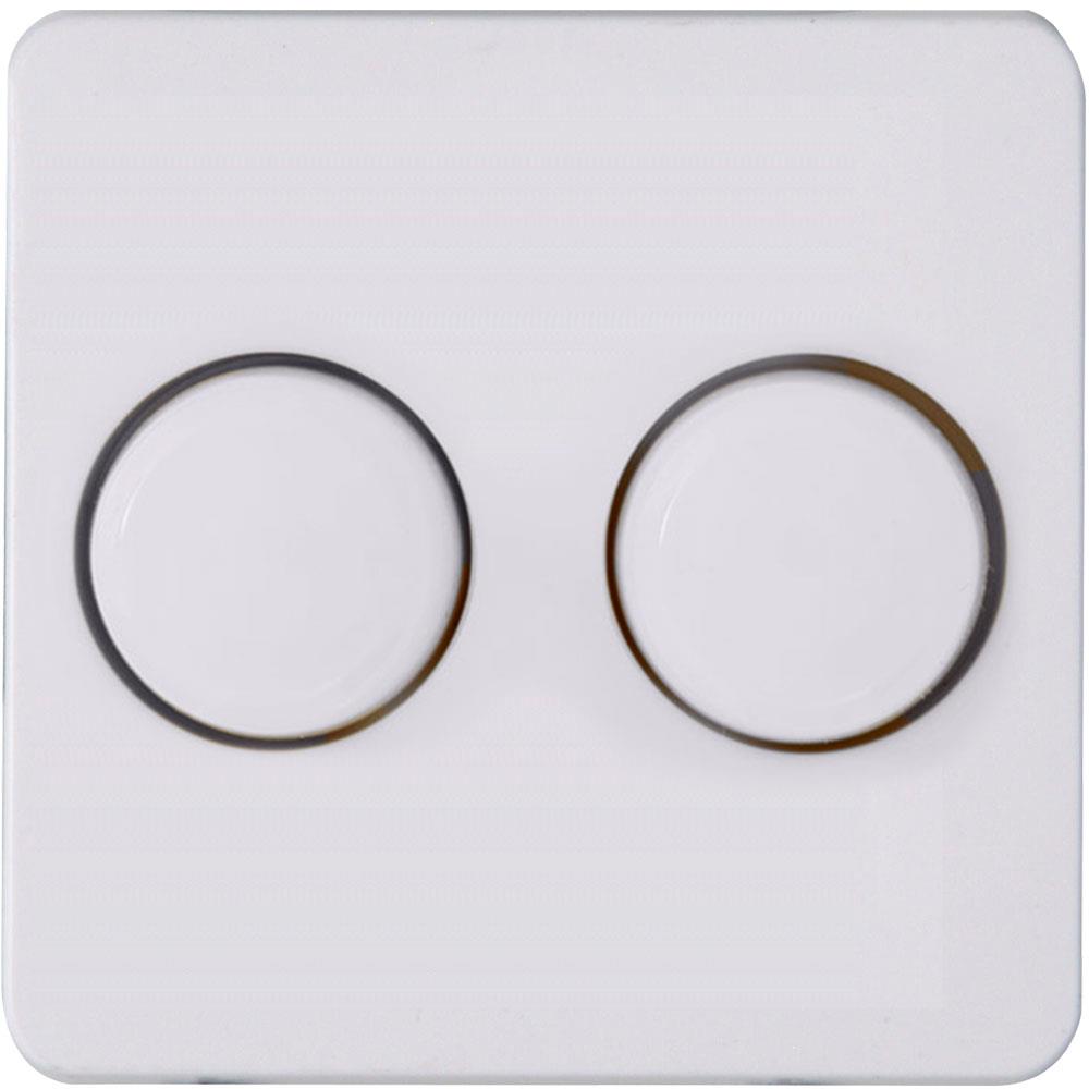 Enzo Kopp HK02 arctic wit afdekplaat + knop DUO dimmer 4621035