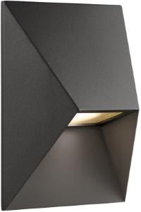 Enzo Nordlux Wandlamp Pontio 15 1x GU10 zwart IP44 4800900