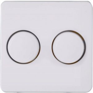 Kopp HK02 arctic wit afdekplaat + knop DUO dimmer - 4621035
