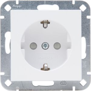 Kopp HK07 PURE mat wit inbouw stopcontact RA + kinderbeveiliging - 4624110